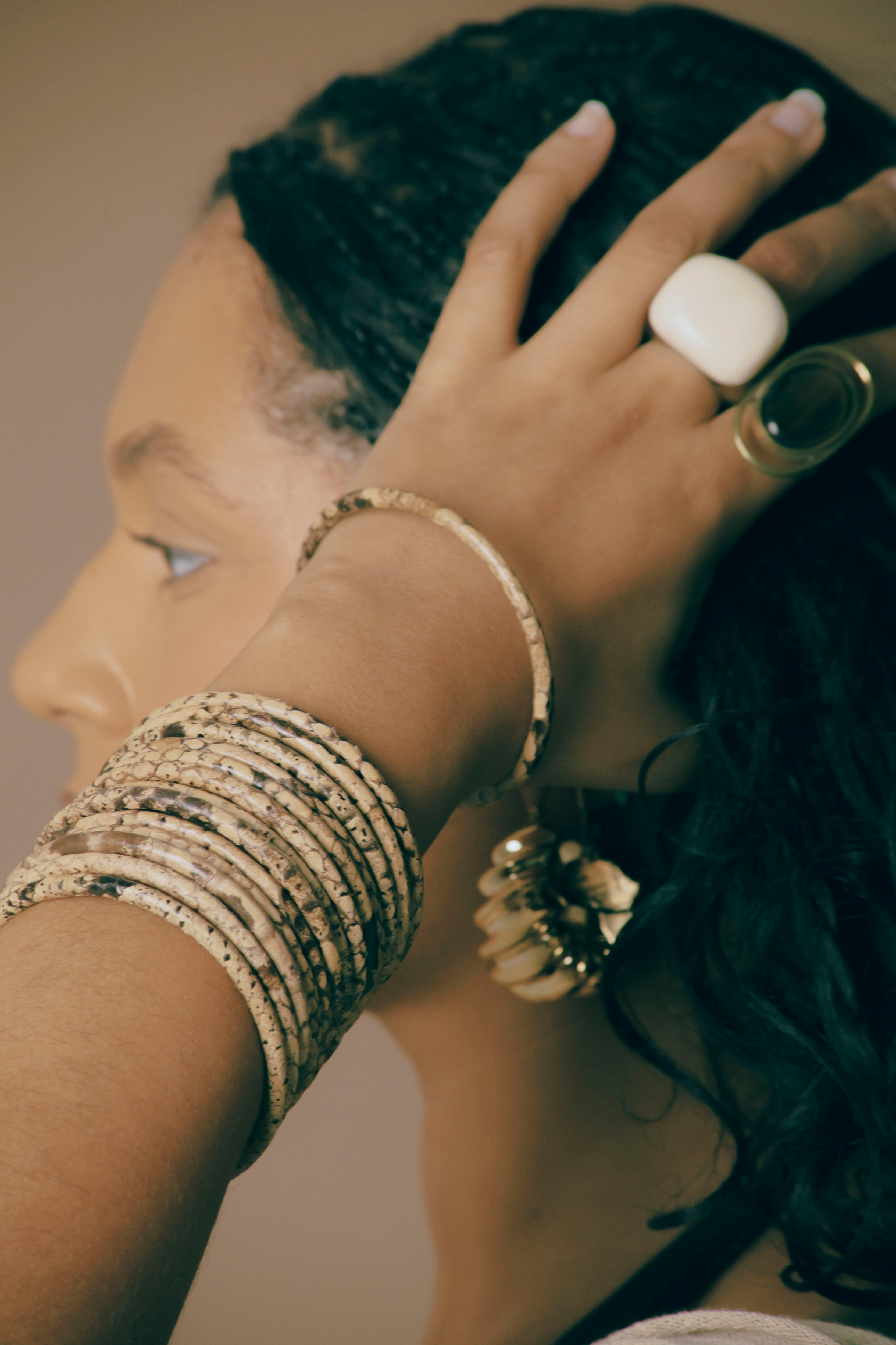 Snake Skin Slim Bangle